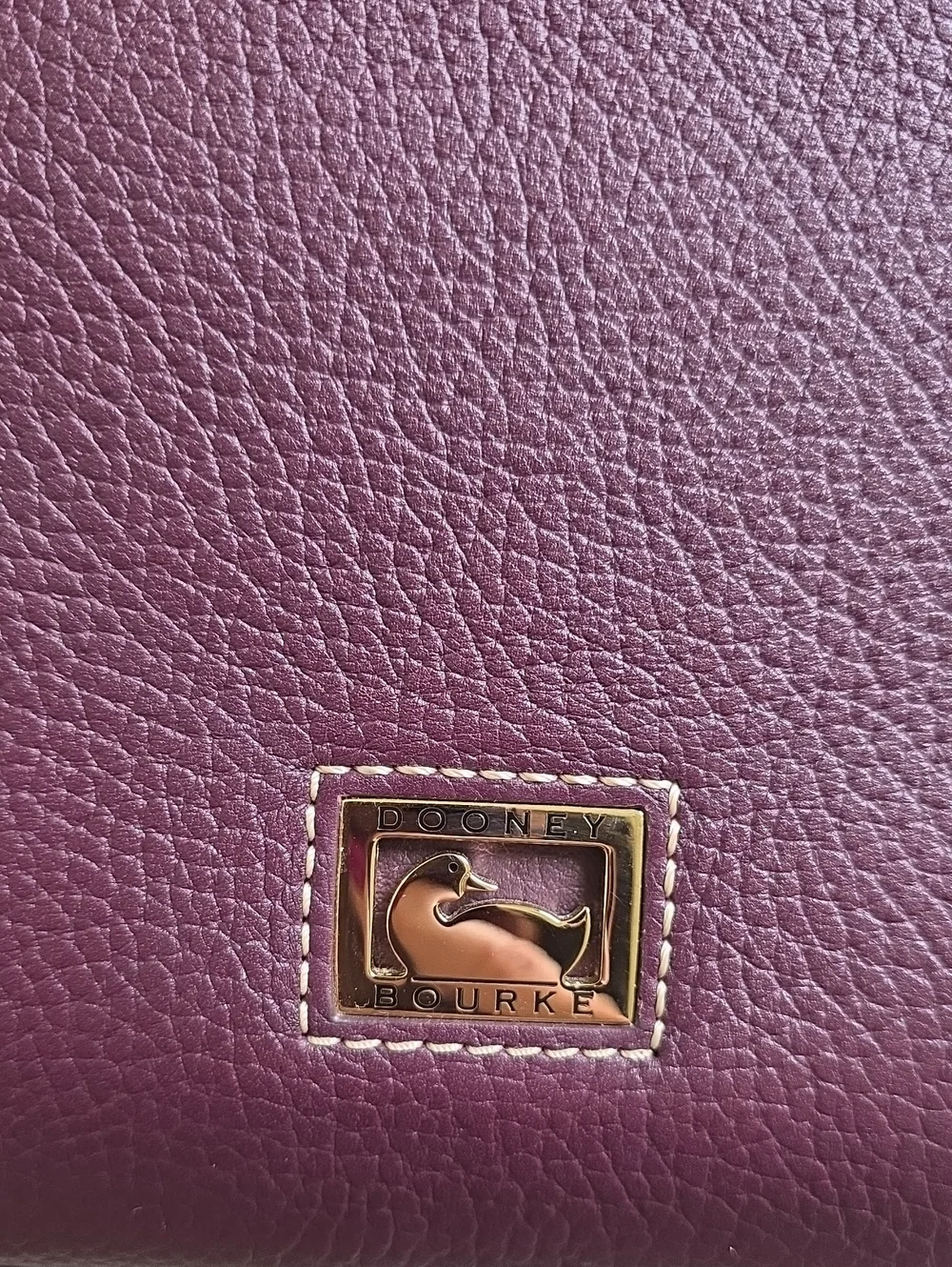 Dooney & Bourke Blair Bag Purple Pebble Leather/Pink Interior EUC